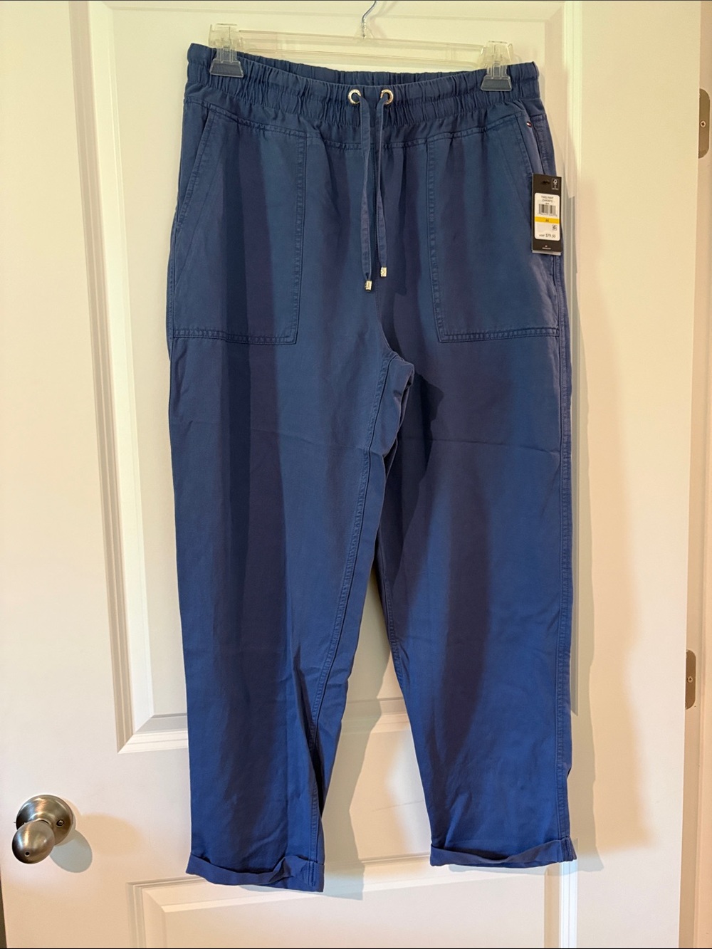 Woman’s Casual Drawstring Pants - Navy Blue